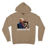 Justice For Peanut The Squirrel Wearing Maga Hat Hoodie