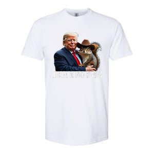 Justice For Peanut The Squirrel Wearing Maga Hat Softstyle CVC T-Shirt