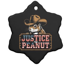 Justice For Peanut The Squirrel Peanut Squirrel Ceramic Star Ornament