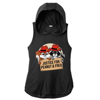 Justice For Peanut The Squirrel 2024 Ladies PosiCharge Tri-Blend Wicking Draft Hoodie Tank