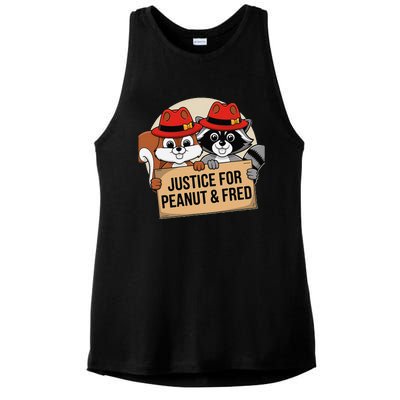 Justice For Peanut The Squirrel 2024 Ladies PosiCharge Tri-Blend Wicking Tank