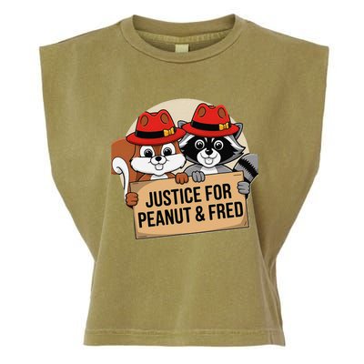 Justice For Peanut The Squirrel 2024 Garment-Dyed Women's Muscle Tee