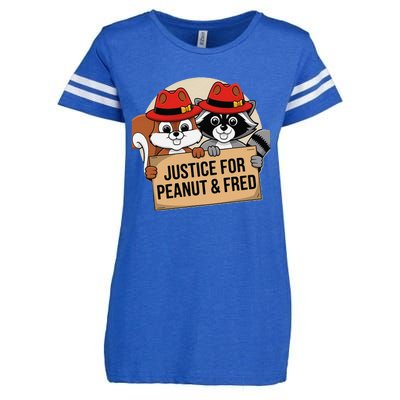 Justice For Peanut The Squirrel 2024 Enza Ladies Jersey Football T-Shirt