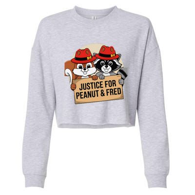 Justice For Peanut The Squirrel 2024 Cropped Pullover Crew