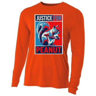 Justice For Peanut The Squirrel P’Nut Pnut Squirrel Cooling Performance Long Sleeve Crew