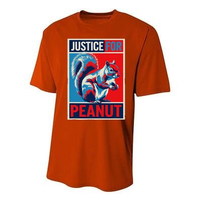 Justice For Peanut The Squirrel P’Nut Pnut Squirrel Performance Sprint T-Shirt