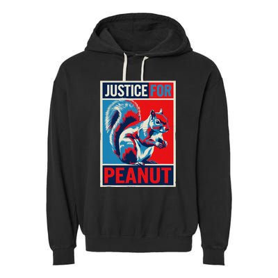 Justice For Peanut The Squirrel P’Nut Pnut Squirrel Garment-Dyed Fleece Hoodie