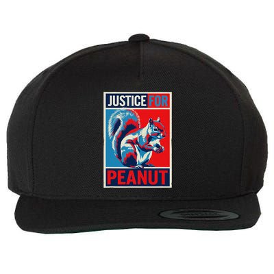 Justice For Peanut The Squirrel P’Nut Pnut Squirrel Wool Snapback Cap