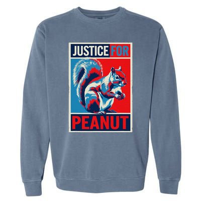 Justice For Peanut The Squirrel P’Nut Pnut Squirrel Garment-Dyed Sweatshirt