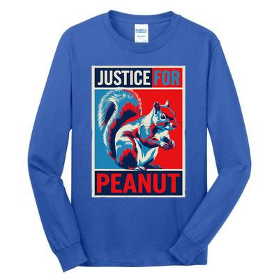 Justice For Peanut The Squirrel P’Nut Pnut Squirrel Tall Long Sleeve T-Shirt