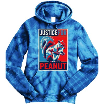 Justice For Peanut The Squirrel P’Nut Pnut Squirrel Tie Dye Hoodie