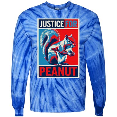 Justice For Peanut The Squirrel P’Nut Pnut Squirrel Tie-Dye Long Sleeve Shirt