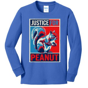 Justice For Peanut The Squirrel P’Nut Pnut Squirrel Kids Long Sleeve Shirt