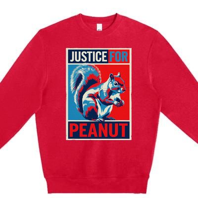 Justice For Peanut The Squirrel P’Nut Pnut Squirrel Premium Crewneck Sweatshirt