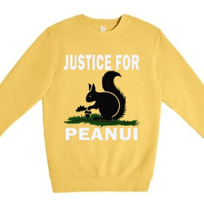 Justice For Peanut Pnut The Squirrel Premium Crewneck Sweatshirt