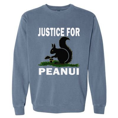 Justice For Peanut Pnut The Squirrel Garment-Dyed Sweatshirt