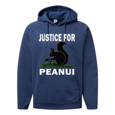 Justice For Peanut Pnut The Squirrel Performance Fleece Hoodie