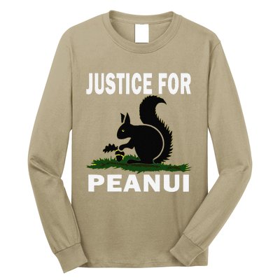 Justice For Peanut Pnut The Squirrel Long Sleeve Shirt