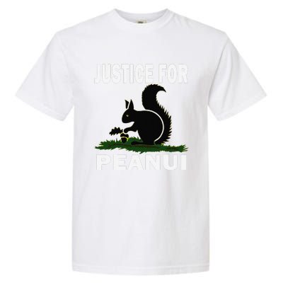 Justice For Peanut Pnut The Squirrel Garment-Dyed Heavyweight T-Shirt