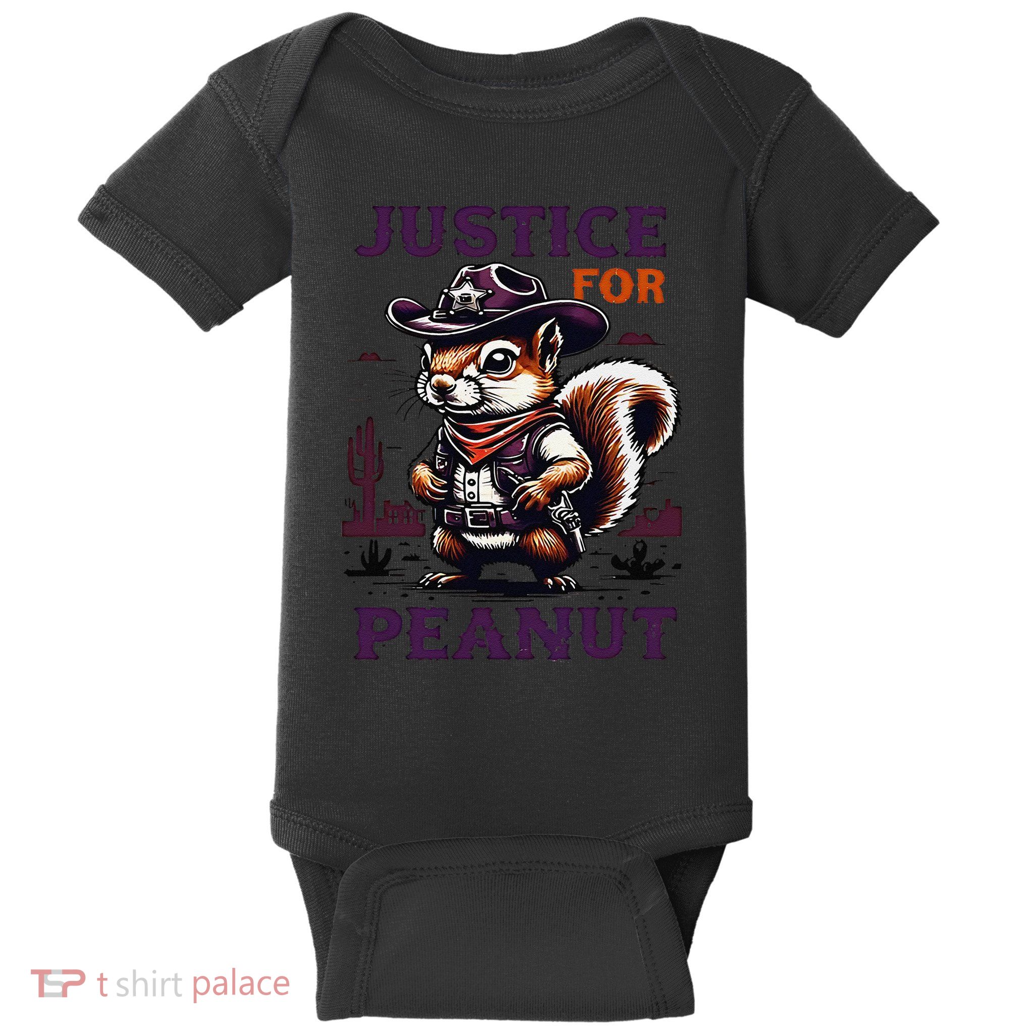 Justice For Peanut P地Ut Pnut Squirrel Lover Baby Bodysuit