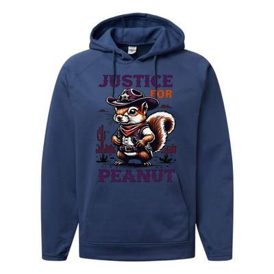 Justice For Peanut P地Ut Pnut Squirrel Lover Performance Fleece Hoodie