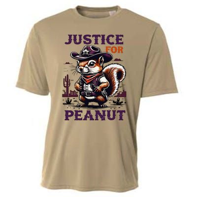 Justice For Peanut P地Ut Pnut Squirrel Lover Cooling Performance Crew T-Shirt