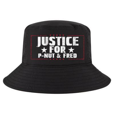 Justice For Pnut And Fred The Squirrel Peanut Justice Cool Comfort Performance Bucket Hat