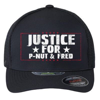 Justice For Pnut And Fred The Squirrel Peanut Justice Flexfit Unipanel Trucker Cap