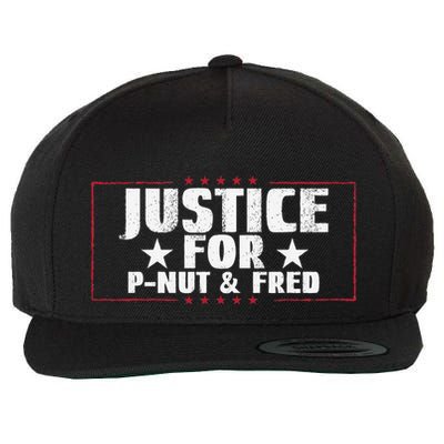 Justice For Pnut And Fred The Squirrel Peanut Justice Wool Snapback Cap