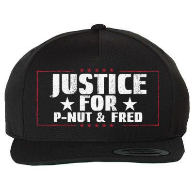 Justice For Pnut And Fred The Squirrel Peanut Justice Wool Snapback Cap