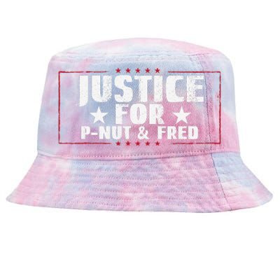 Justice For Pnut And Fred The Squirrel Peanut Justice Tie-Dyed Bucket Hat