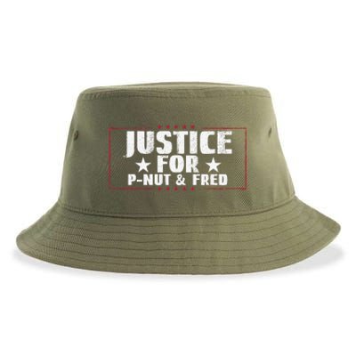 Justice For Pnut And Fred The Squirrel Peanut Justice Sustainable Bucket Hat