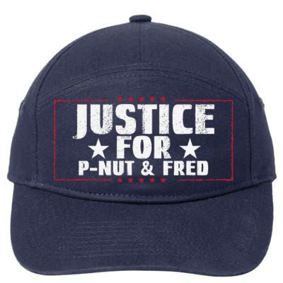 Justice For Pnut And Fred The Squirrel Peanut Justice 7-Panel Snapback Hat