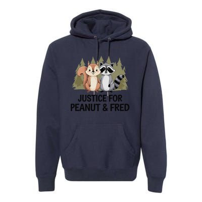 Justice For Peanut The Squirrel And Fred The Raccon Premium Hoodie