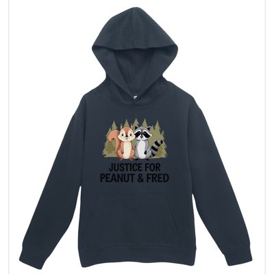 Justice For Peanut The Squirrel And Fred The Raccon Urban Pullover Hoodie