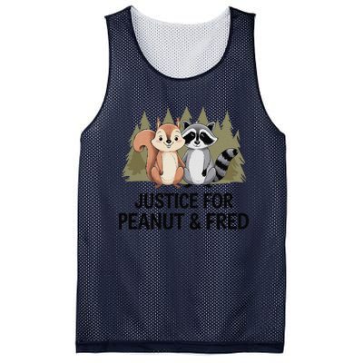 Justice For Peanut The Squirrel And Fred The Raccon Mesh Reversible Basketball Jersey Tank