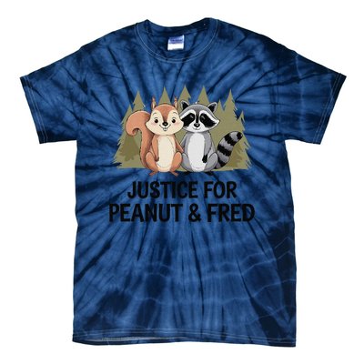 Justice For Peanut The Squirrel And Fred The Raccon Tie-Dye T-Shirt