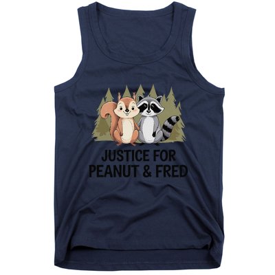 Justice For Peanut The Squirrel And Fred The Raccon Tank Top