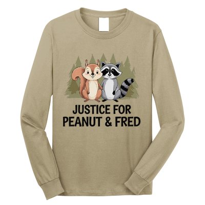 Justice For Peanut The Squirrel And Fred The Raccon Long Sleeve Shirt