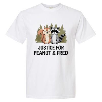 Justice For Peanut The Squirrel And Fred The Raccon Garment-Dyed Heavyweight T-Shirt