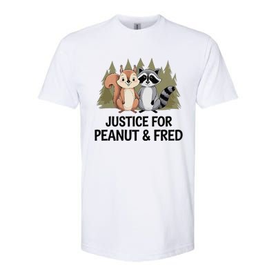 Justice For Peanut The Squirrel And Fred The Raccon Softstyle CVC T-Shirt