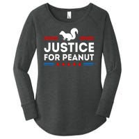 Justice For Peanut The Squirrel 2024 Women's Perfect Tri Tunic Long Sleeve Shirt