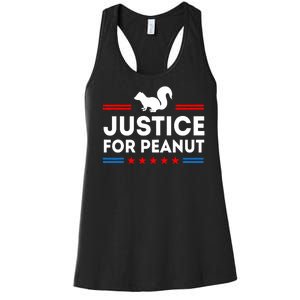 Justice For Peanut The Squirrel 2024 Women's Racerback Tank