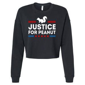 Justice For Peanut The Squirrel 2024 Cropped Pullover Crew