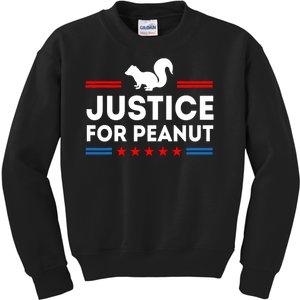 Justice For Peanut The Squirrel 2024 Kids Sweatshirt