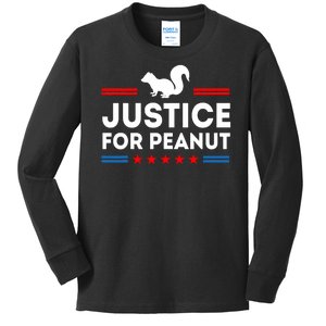 Justice For Peanut The Squirrel 2024 Kids Long Sleeve Shirt