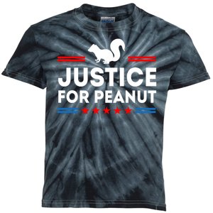 Justice For Peanut The Squirrel 2024 Kids Tie-Dye T-Shirt