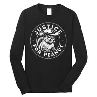 Justice For Peanut The Squirrel P’Nut Pnut Peanut Squirrel Long Sleeve Shirt