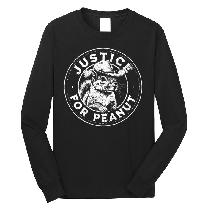 Justice For Peanut The Squirrel P’Nut Pnut Peanut Squirrel Long Sleeve Shirt