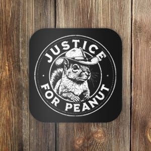 Justice For Peanut The Squirrel P’Nut Pnut Peanut Squirrel Coaster